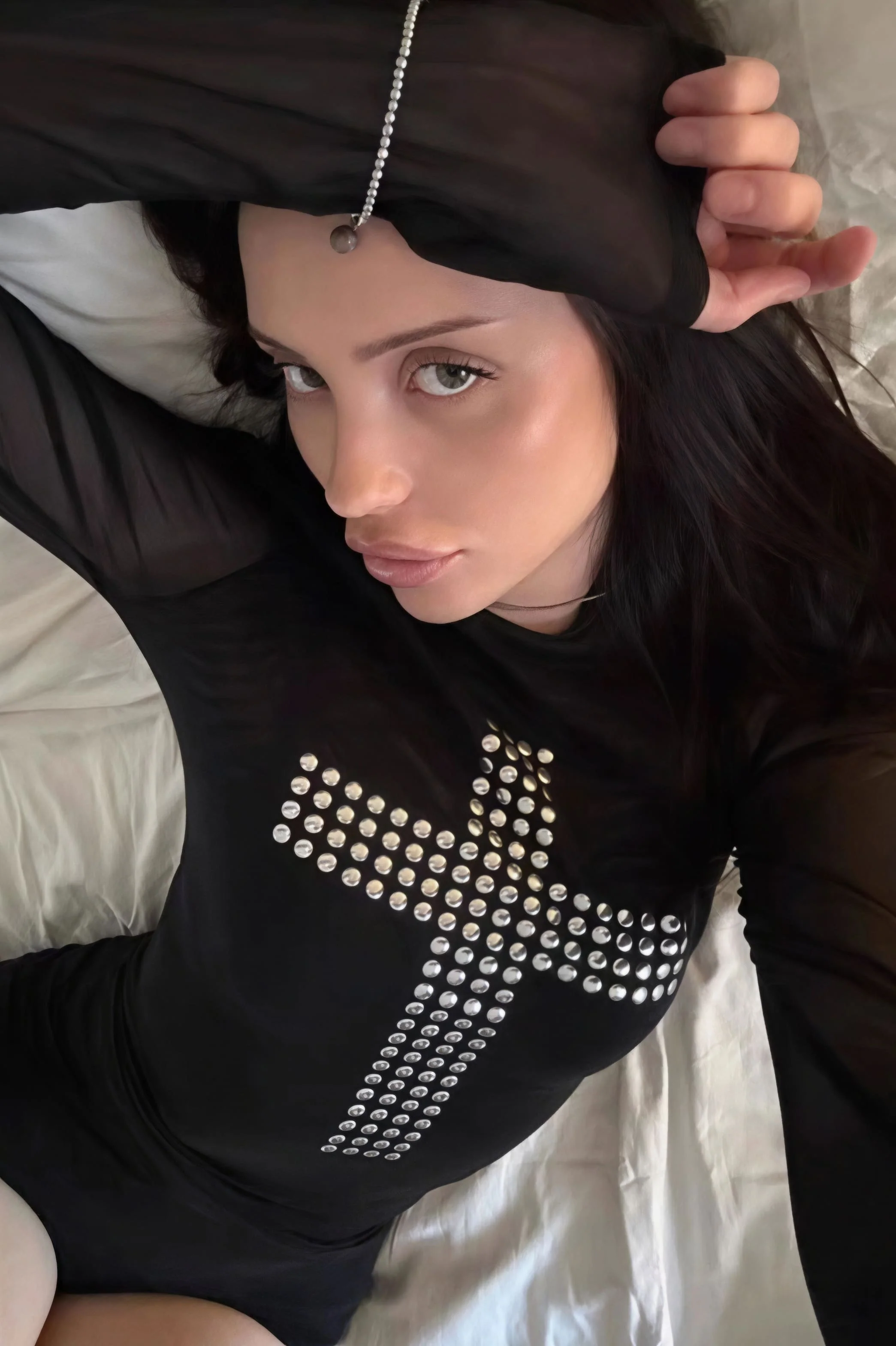 Trendy Print Sexy Slim Crew Neck Blouse - Image 6