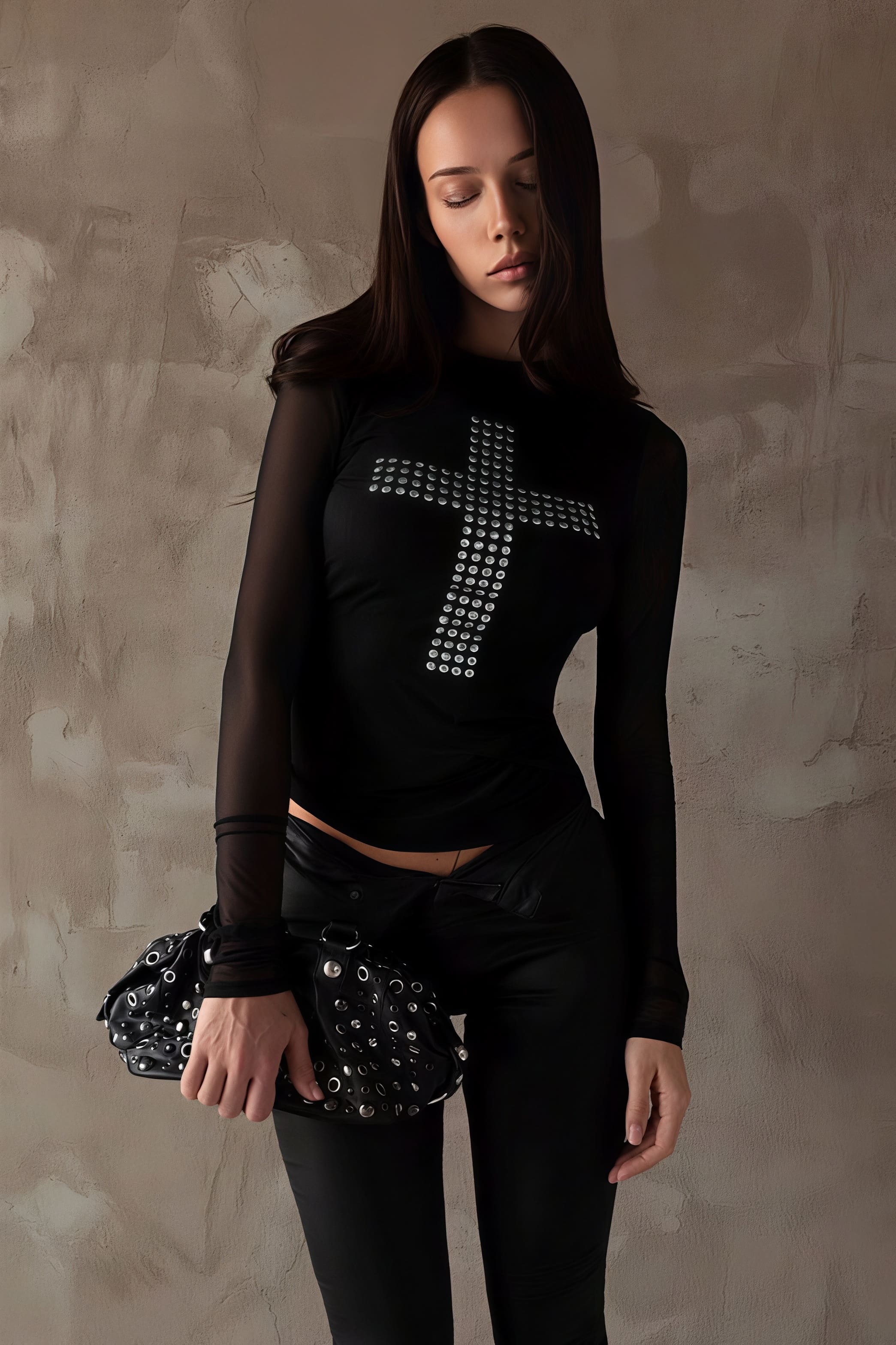 Trendy Print Sexy Slim Crew Neck Blouse - Image 7