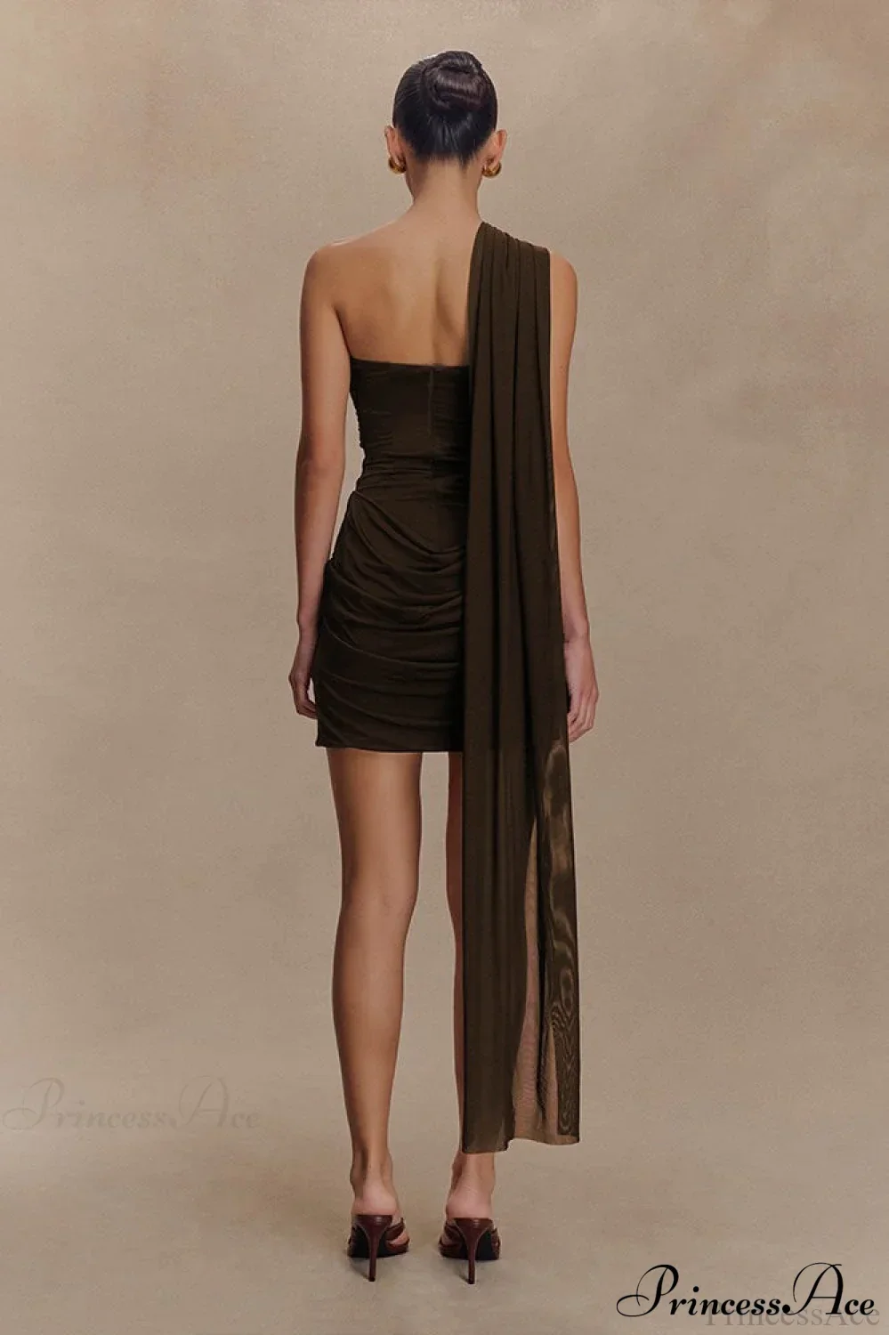 Tulle Sash Strapless Bodycon Party Dress - Image 8