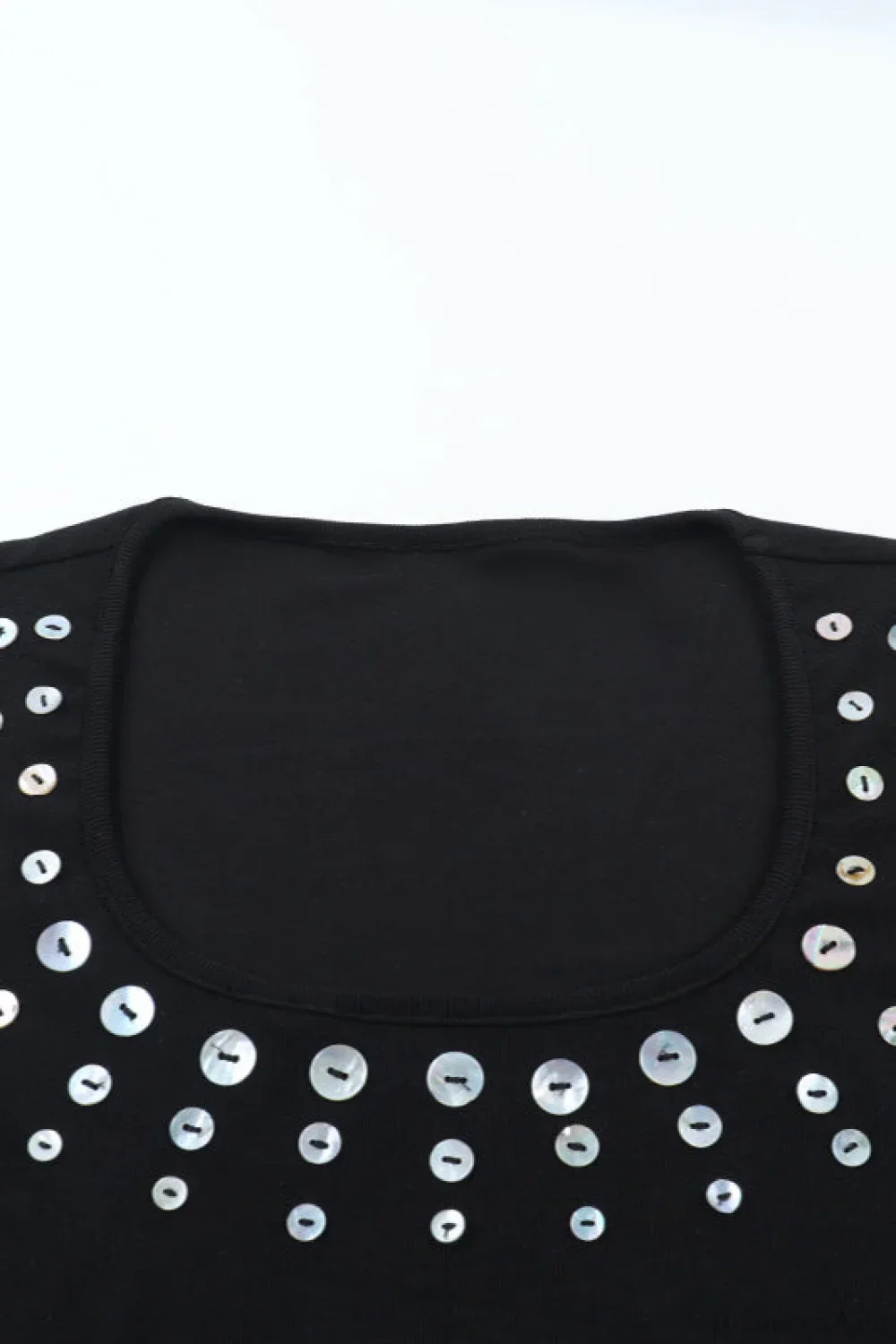 U Neck Long Sleeve Hot Fitted Mini Dress - Image 6