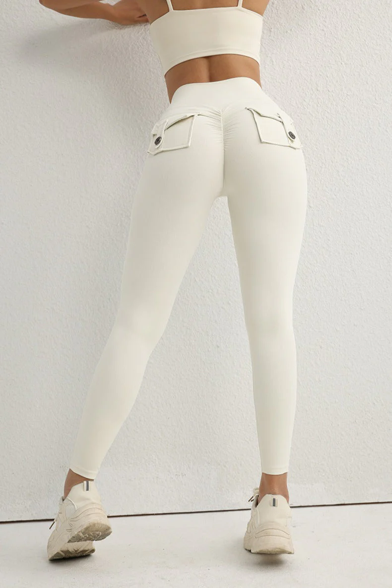 Utility Button High-Waist Booty Leggings - Image 6