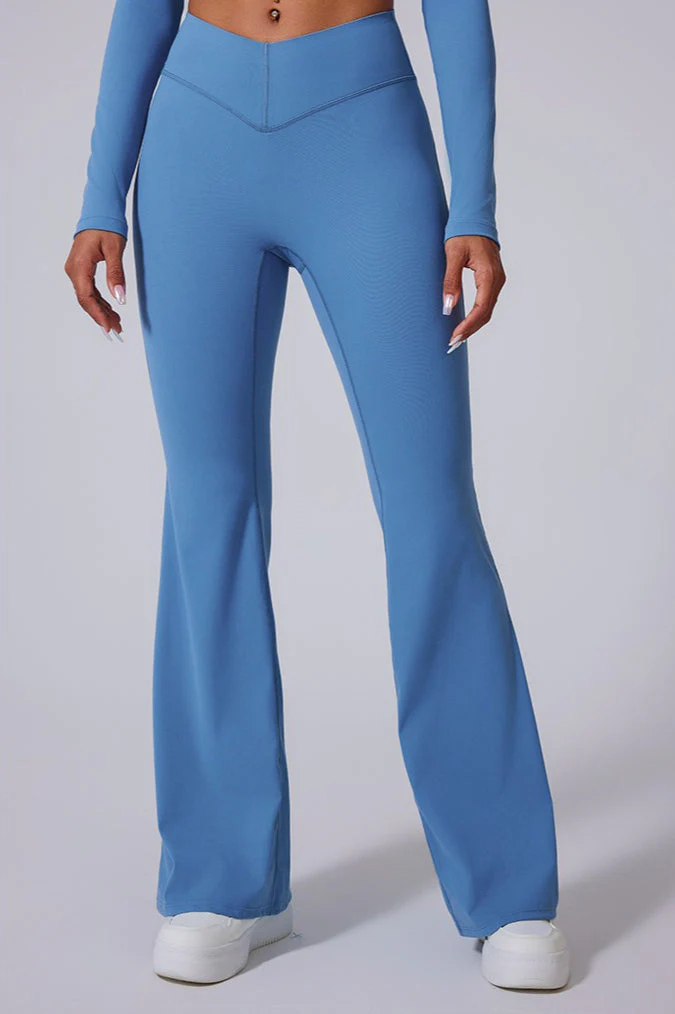 V-Waist Brushed Booty Lifting Workout Leggings - Image 12