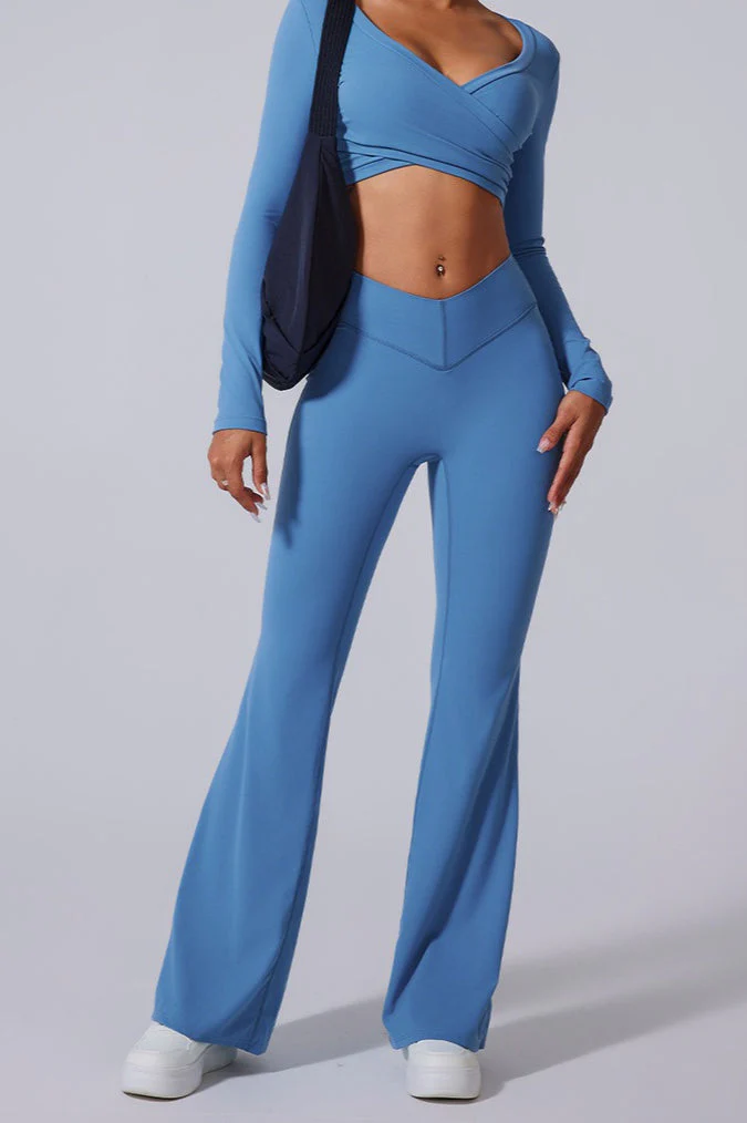 V-Waist Brushed Booty Lifting Workout Leggings - Image 13