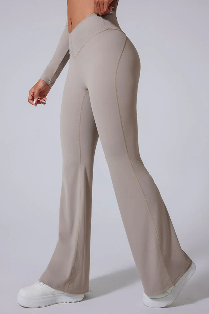 V-Waist Brushed Booty Lifting Workout Leggings - Image 2
