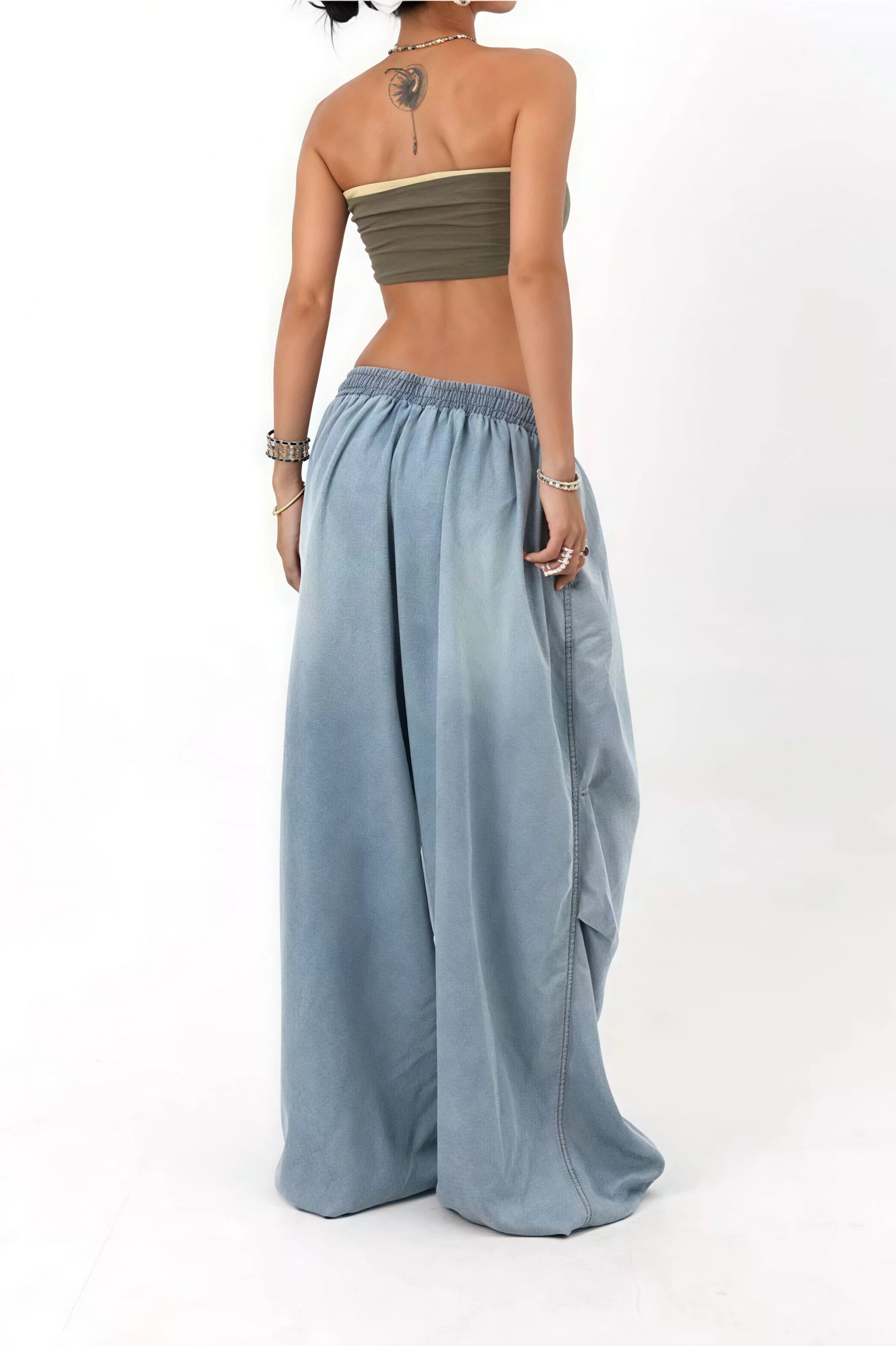 Versatile Vintage Wide Leg Loose Jeans - Image 3