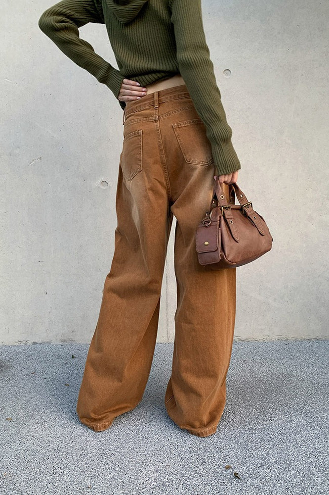 Vintage American Loose Wide Leg Casual Jeans - Image 2