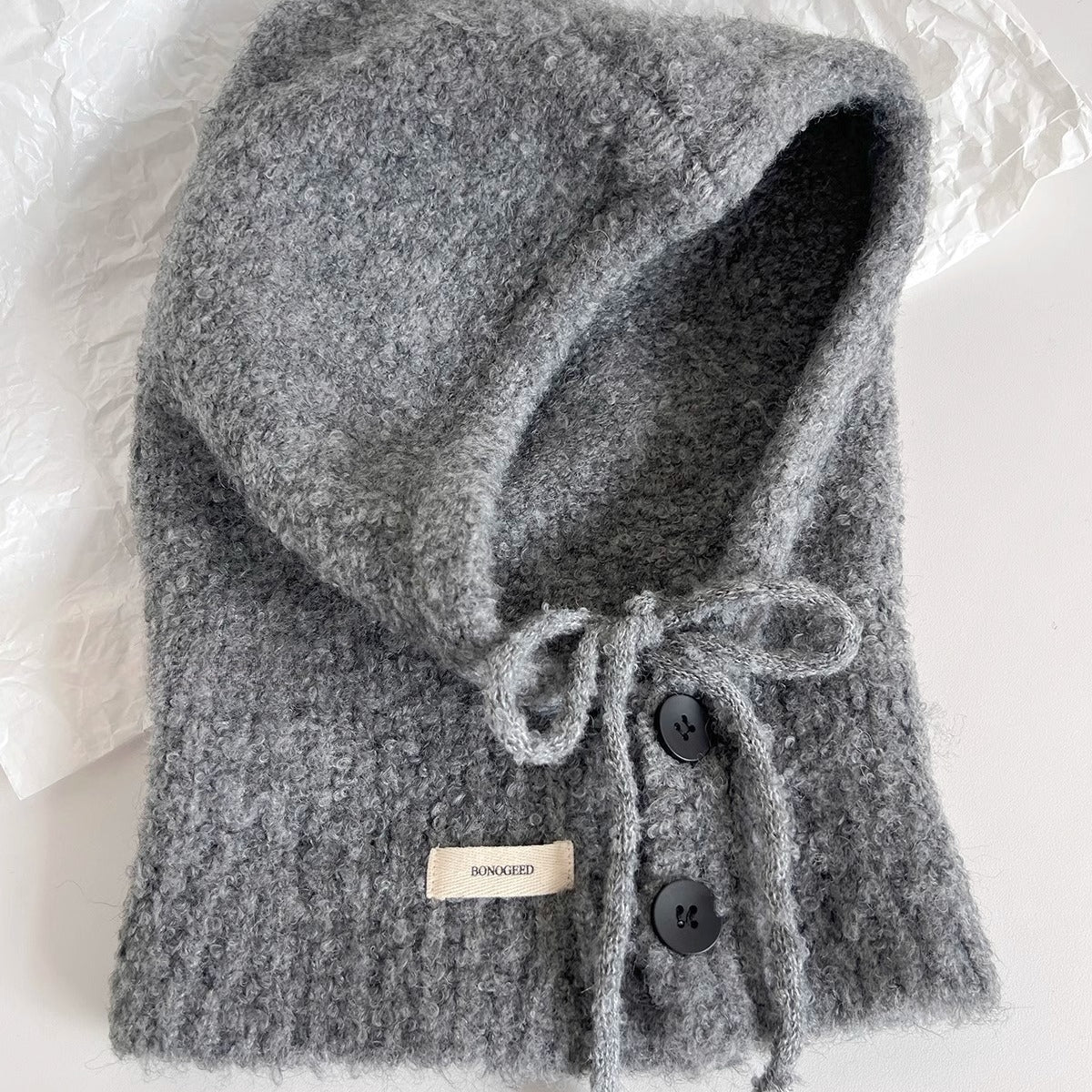 Vintage Balaclava Knit Neck Warmer Hat - Image 10