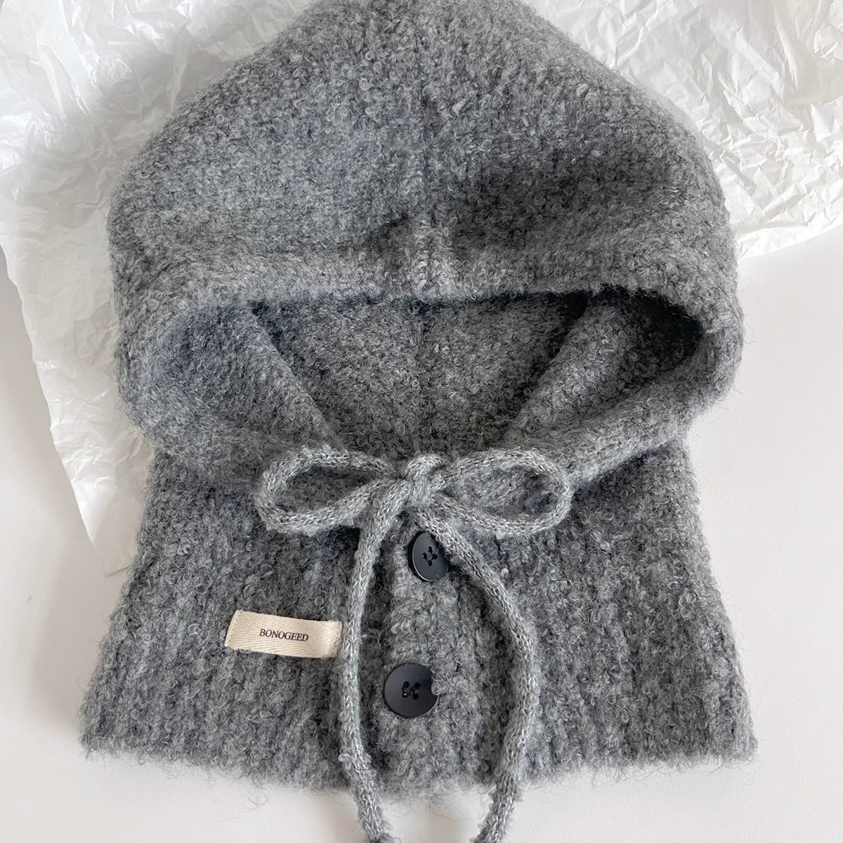 Vintage Balaclava Knit Neck Warmer Hat - Image 11