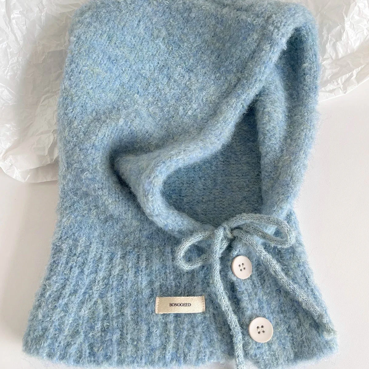 Vintage Balaclava Knit Neck Warmer Hat - Image 7