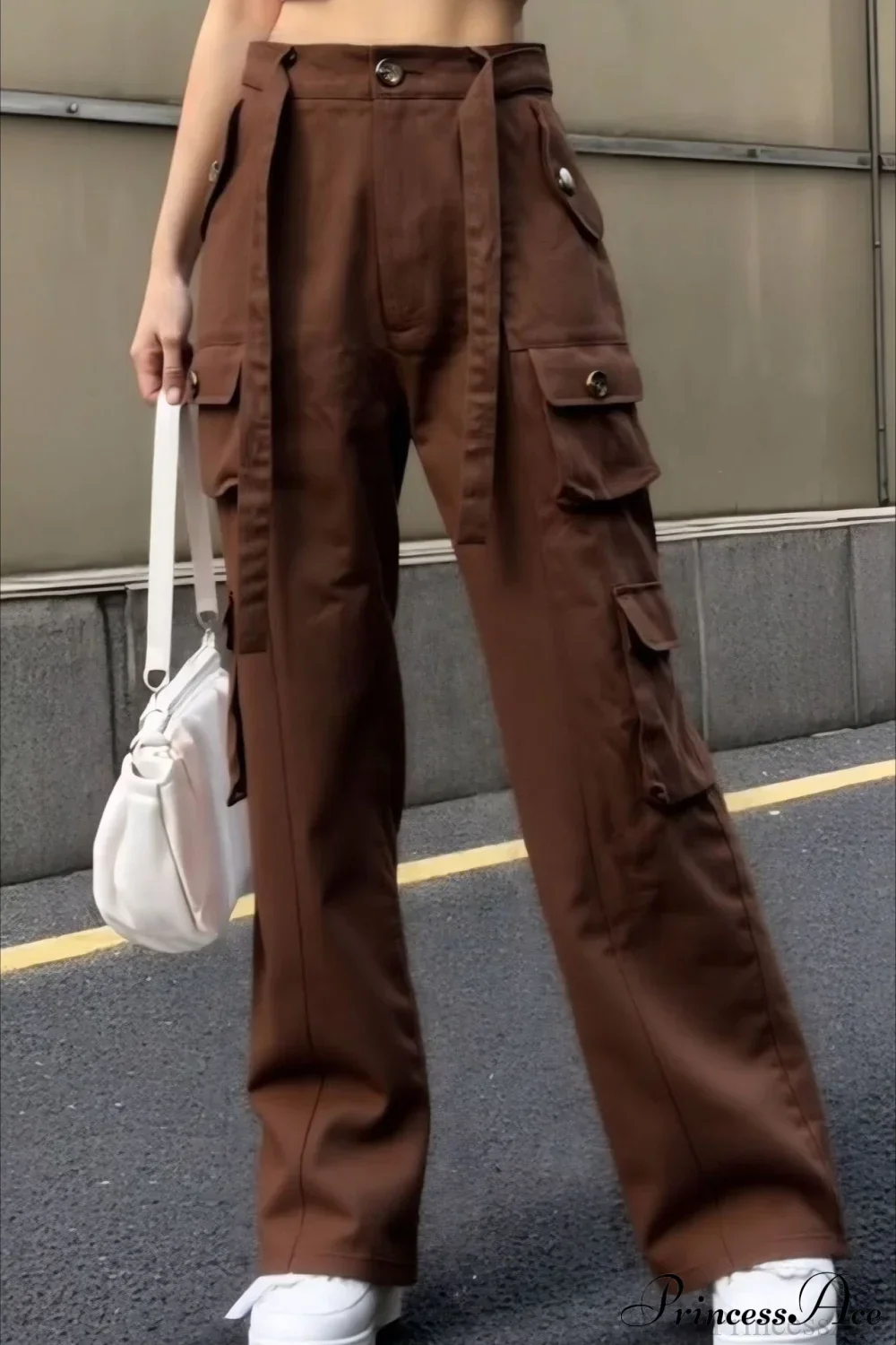 Vintage Denim Multi-Pocket Cargo Pants - Image 3