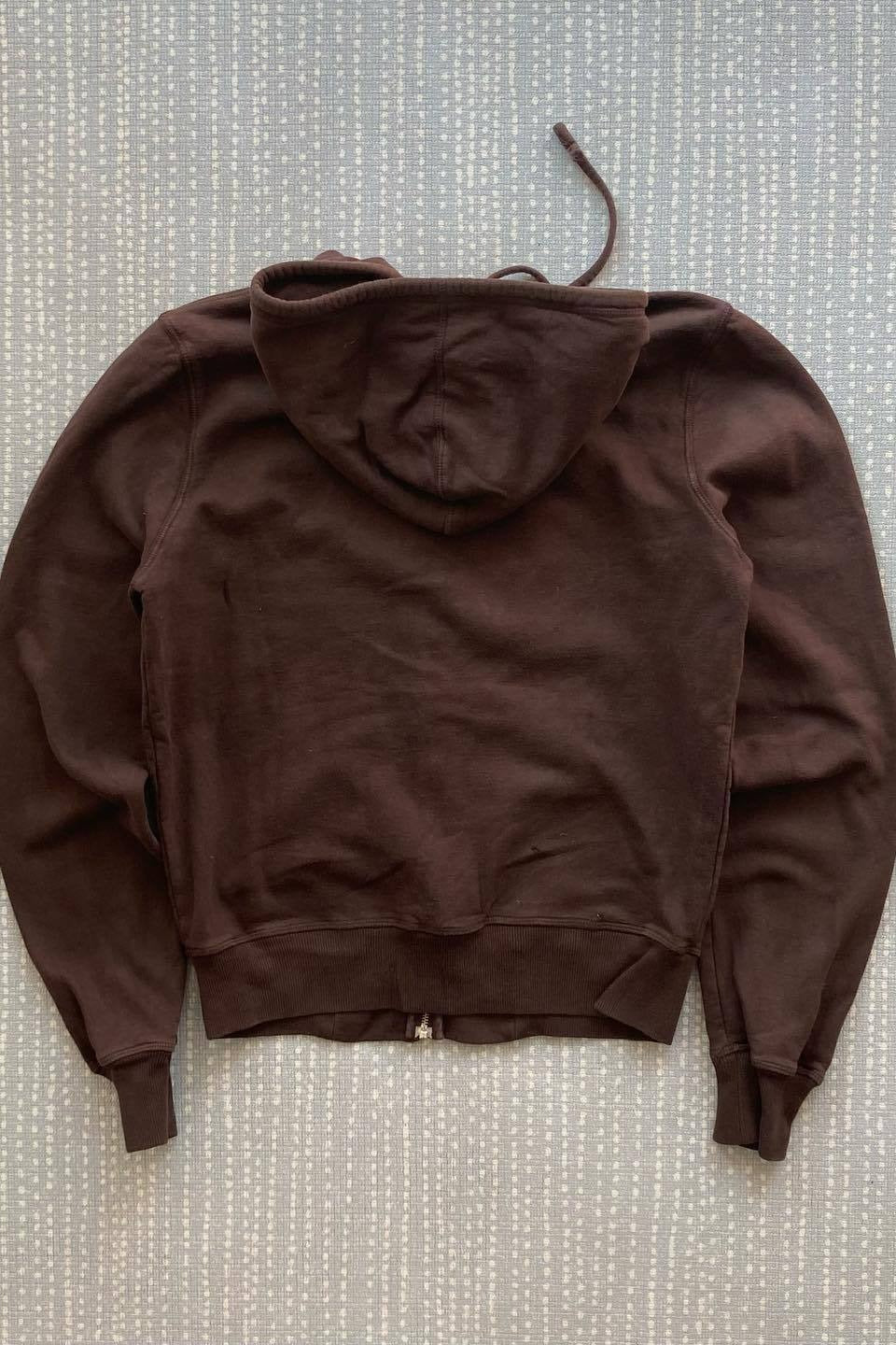Vintage Graphic Riveted Zipper Hoodie - Image 5