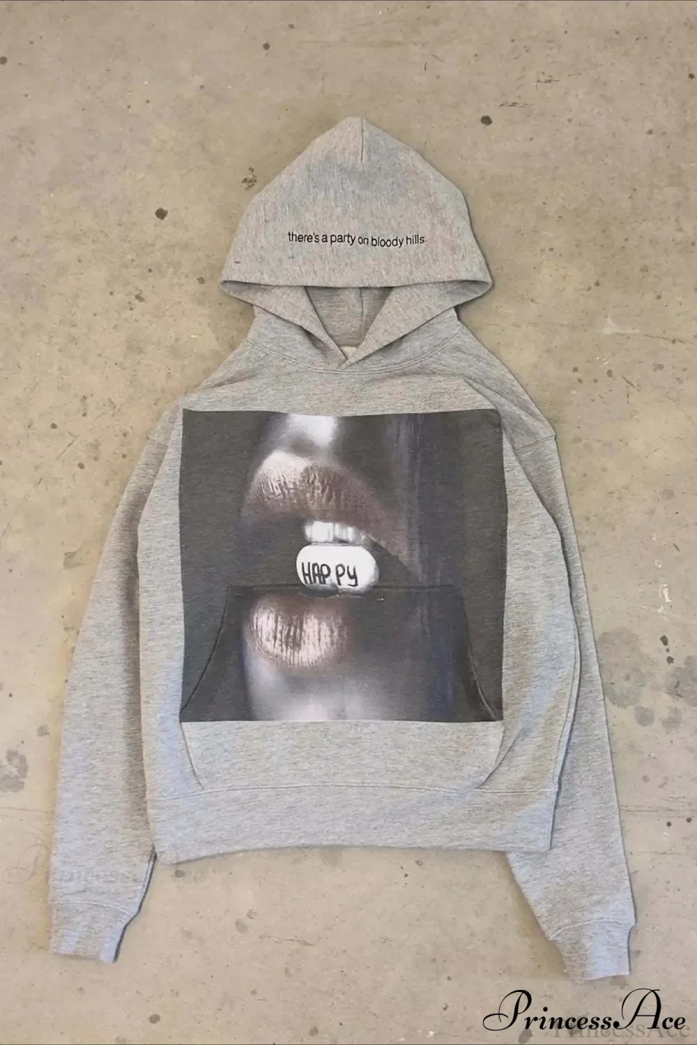 Vintage Harajuku Graphic Print Trendy Hoodie - Image 2