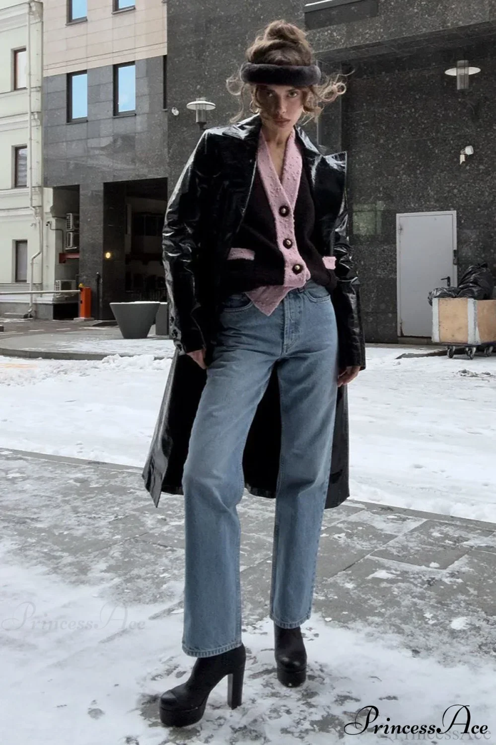 Vintage High-Rise Straight-Leg Pencil Fit Jeans - Image 2