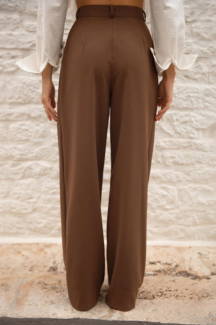 Vintage High-Waist Straight-Leg Pants - Image 4