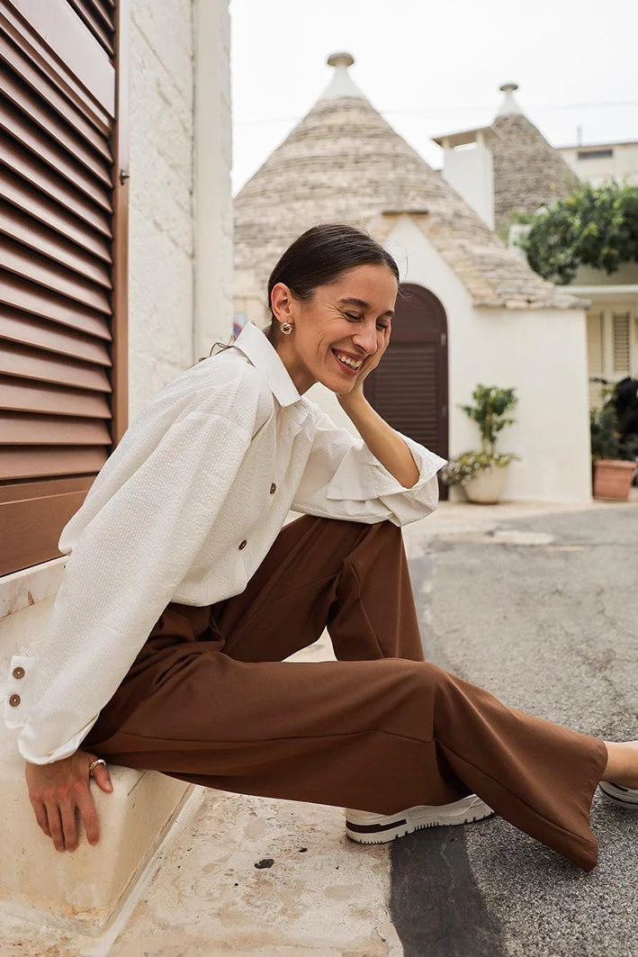 Vintage High-Waist Straight-Leg Pants - Image 5