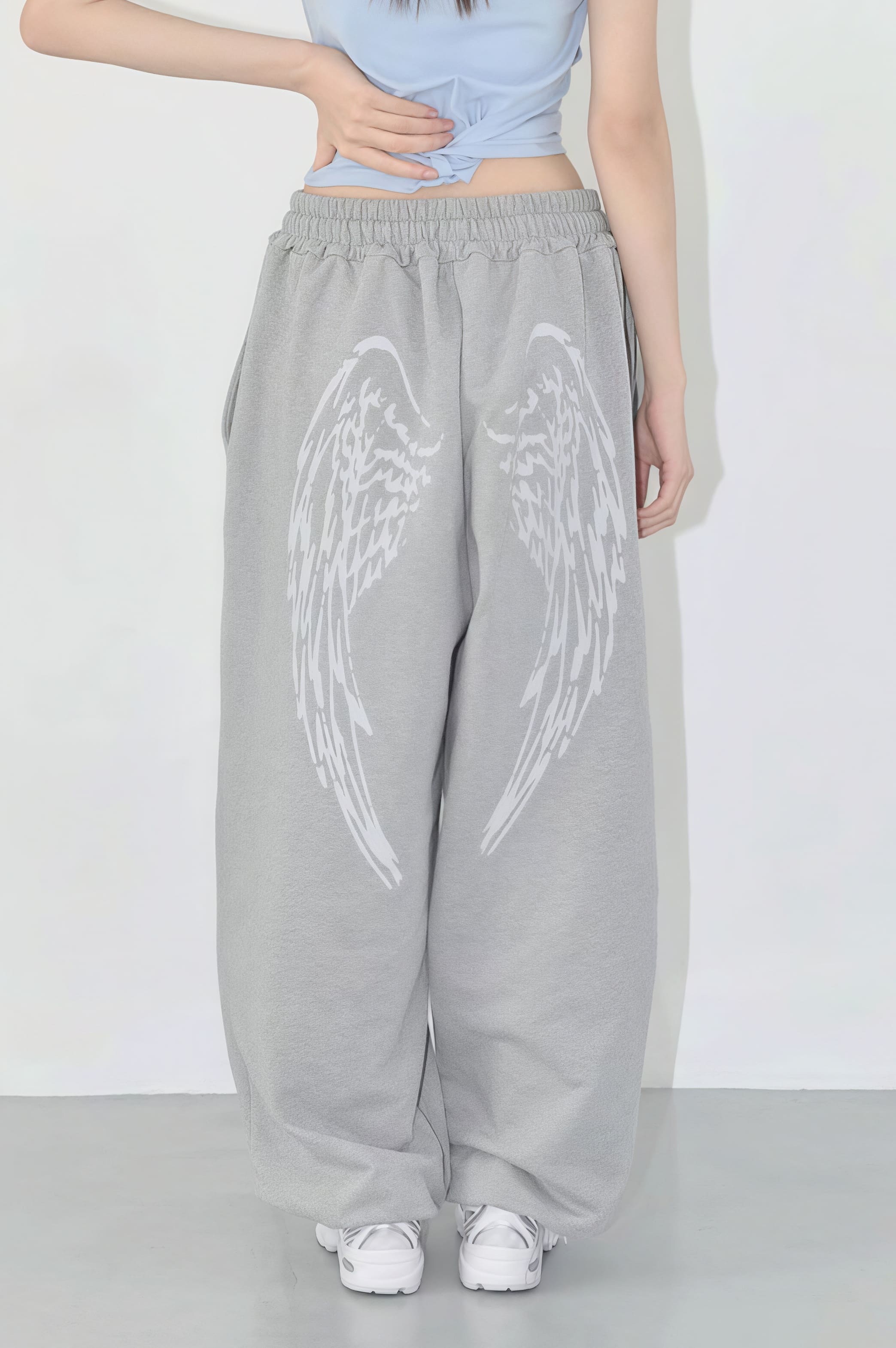 Vintage Hip Hop Graphic Baggy Straight Pants - Image 6