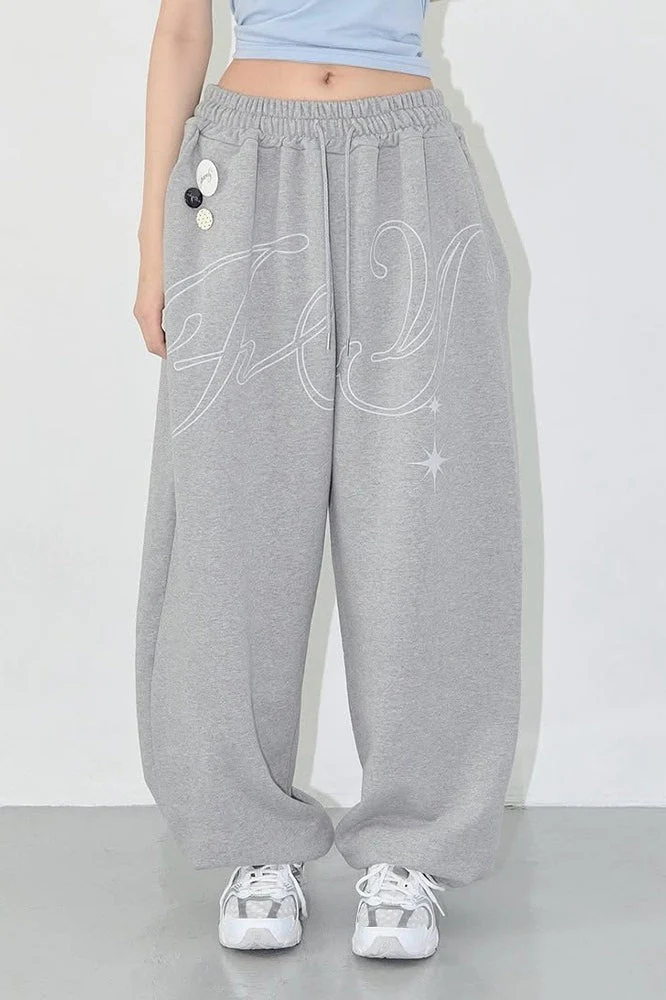 Vintage Hip-hop Letter Wing Casual Pants - Image 5