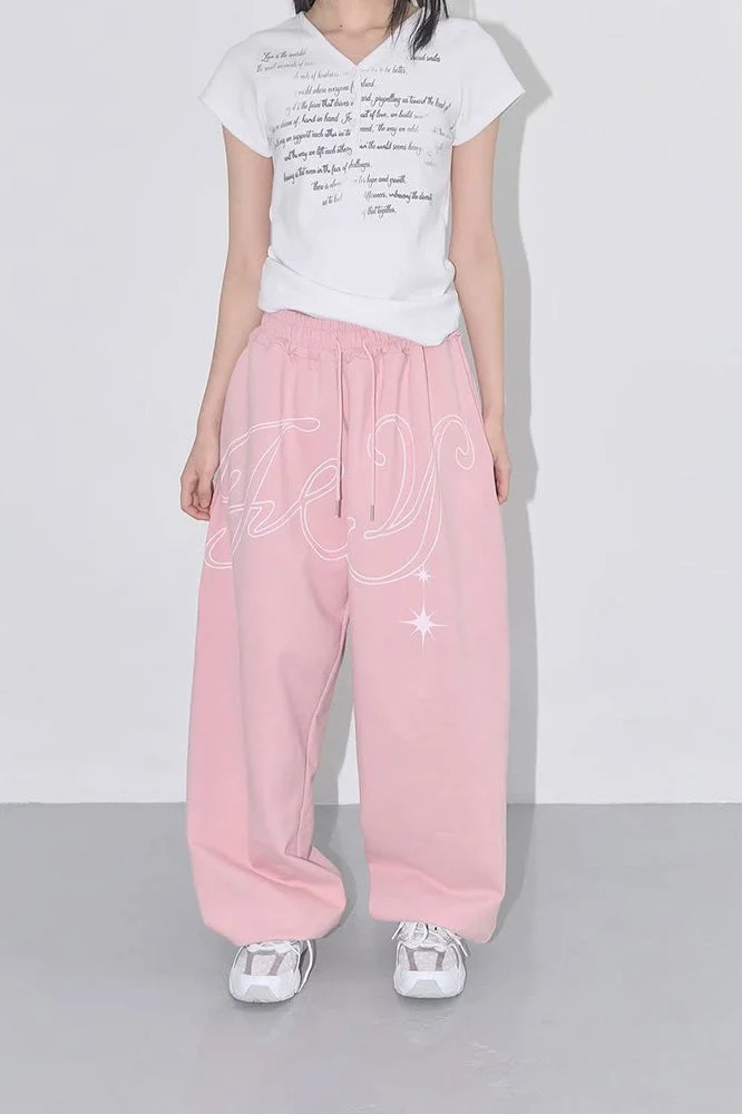 Vintage Hip-hop Letter Wing Casual Pants - Image 6