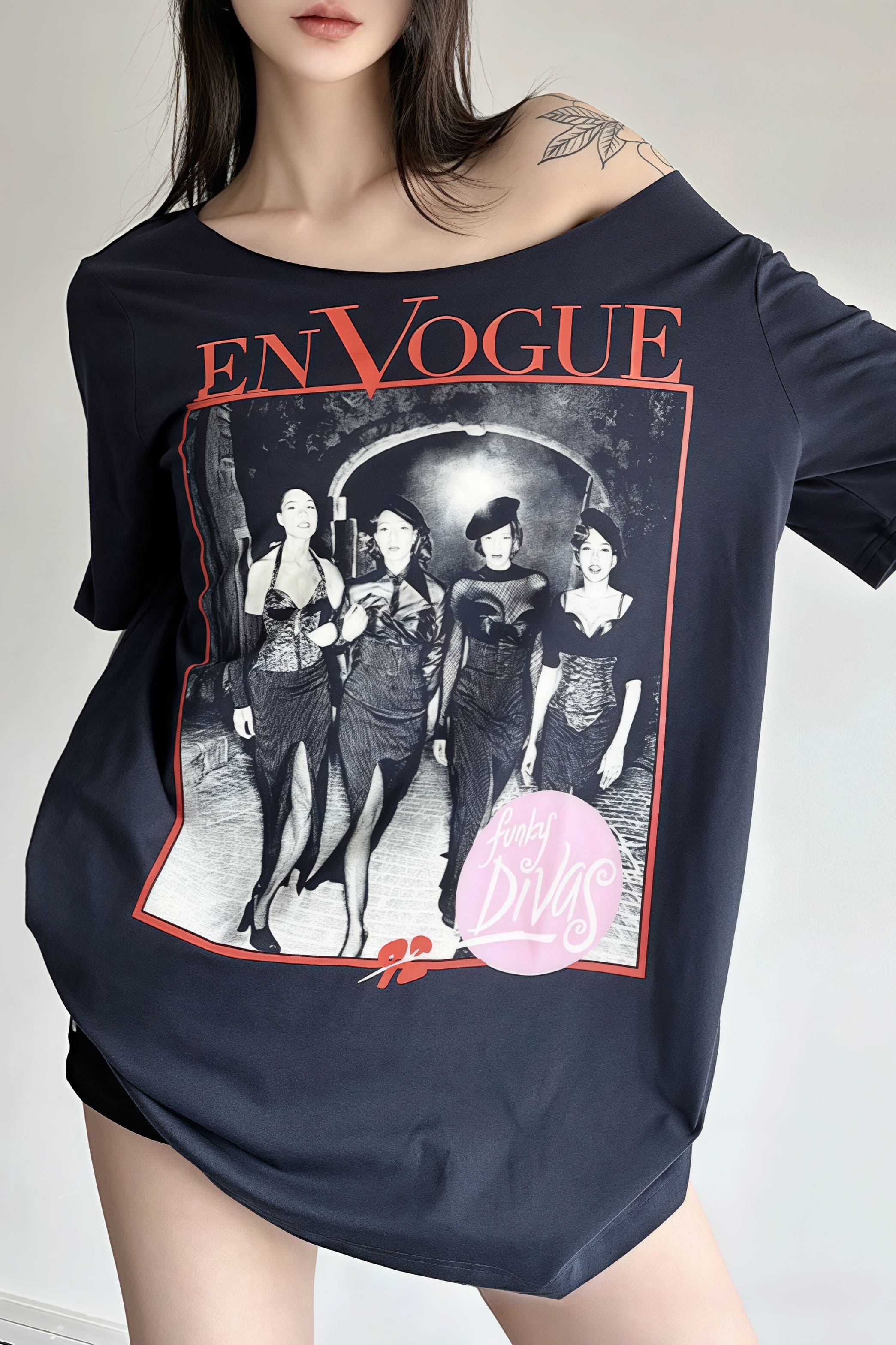 Vintage Loose Street Print T-shirt - Image 4