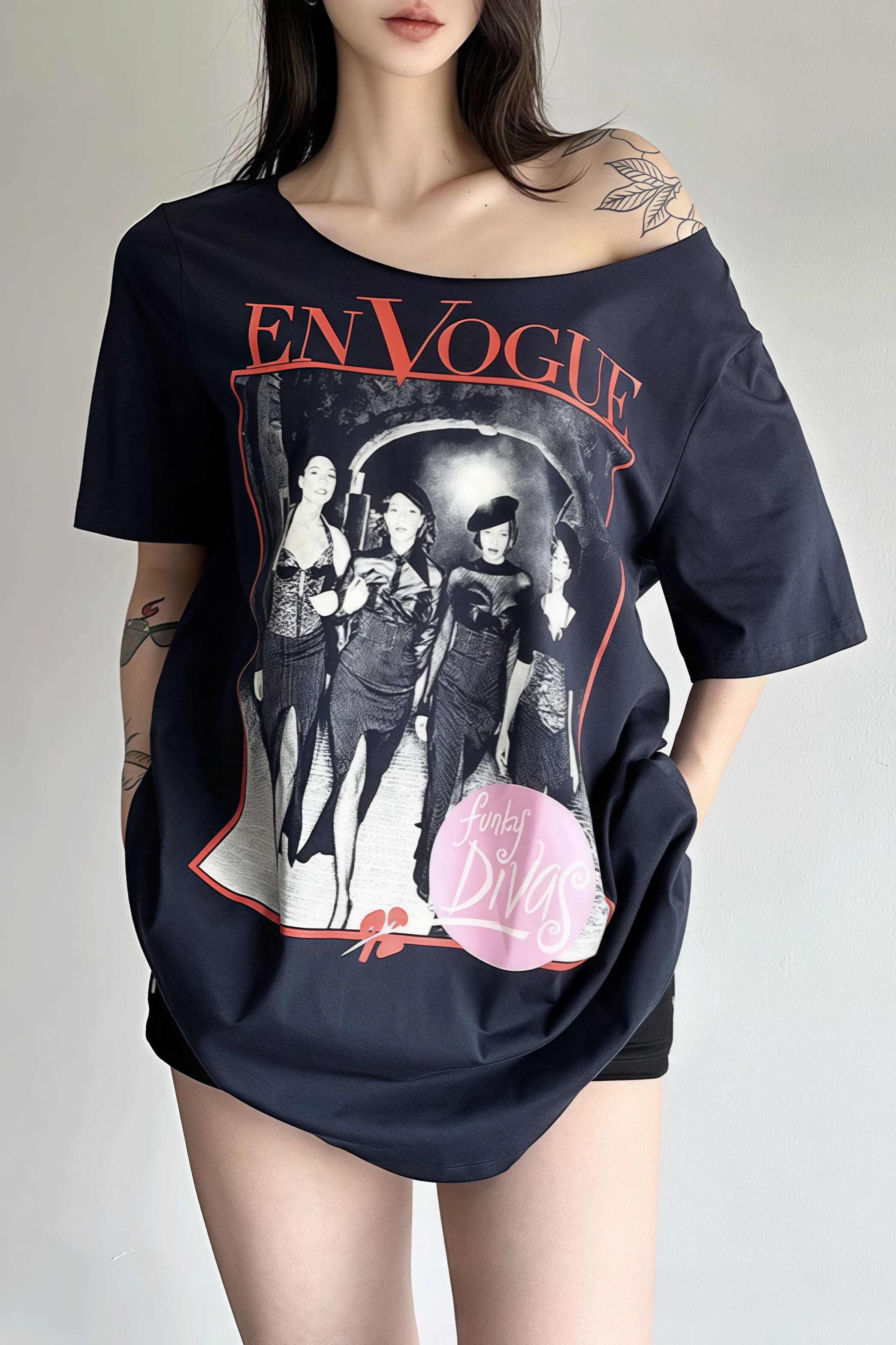 Vintage Loose Street Print T-shirt - Image 5