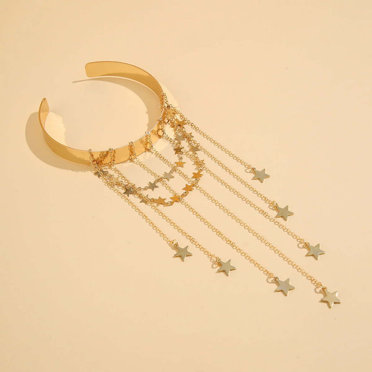 Vintage Open Minimalist Chain Tassel Bracelet - Image 3