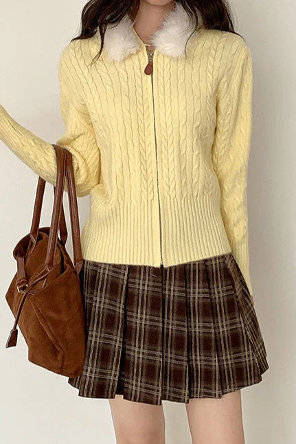 Vintage Plaid Pleated Skirt - Image 6