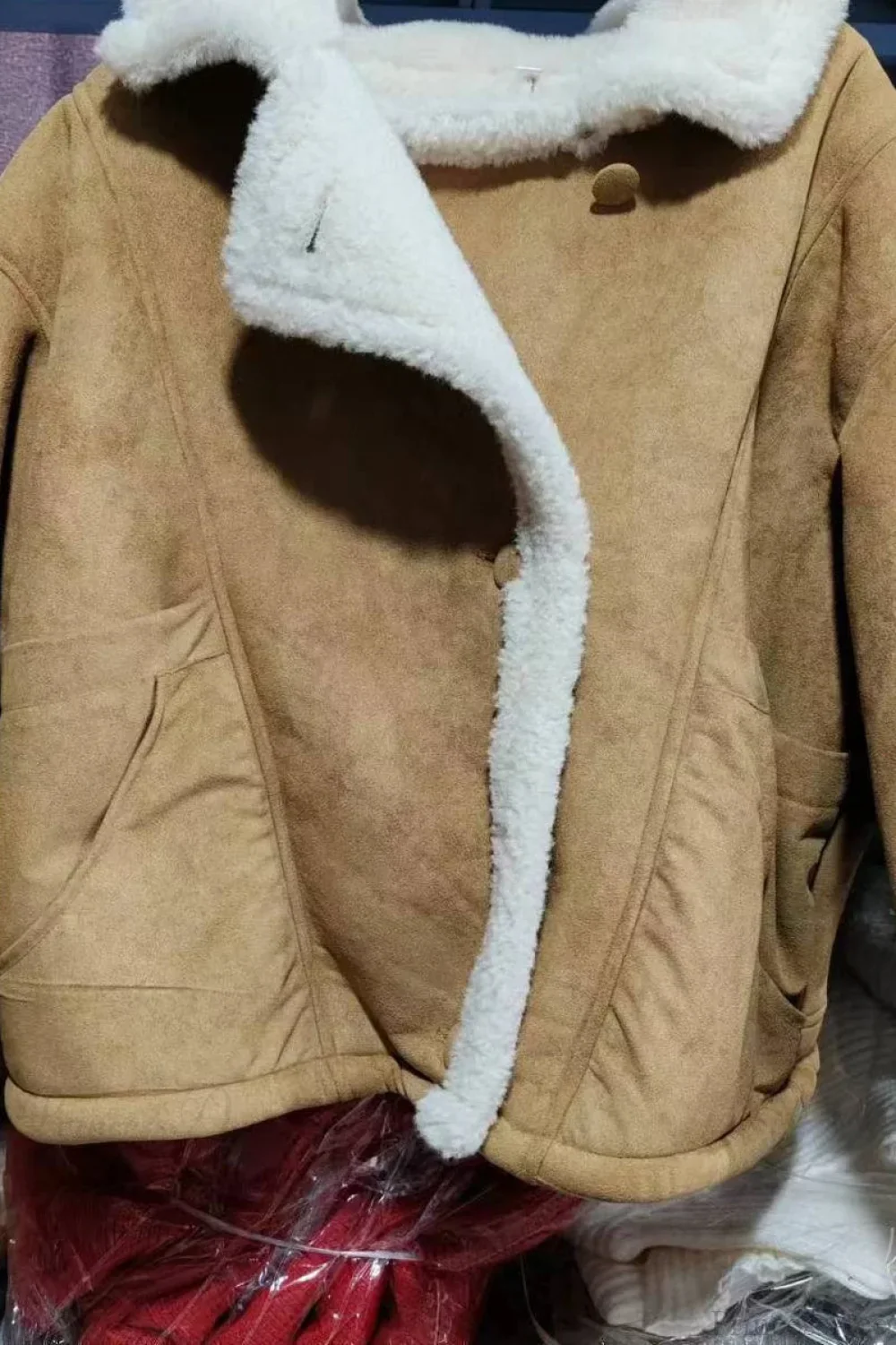 Vintage Sherpa Loose Warm Coat - Image 4