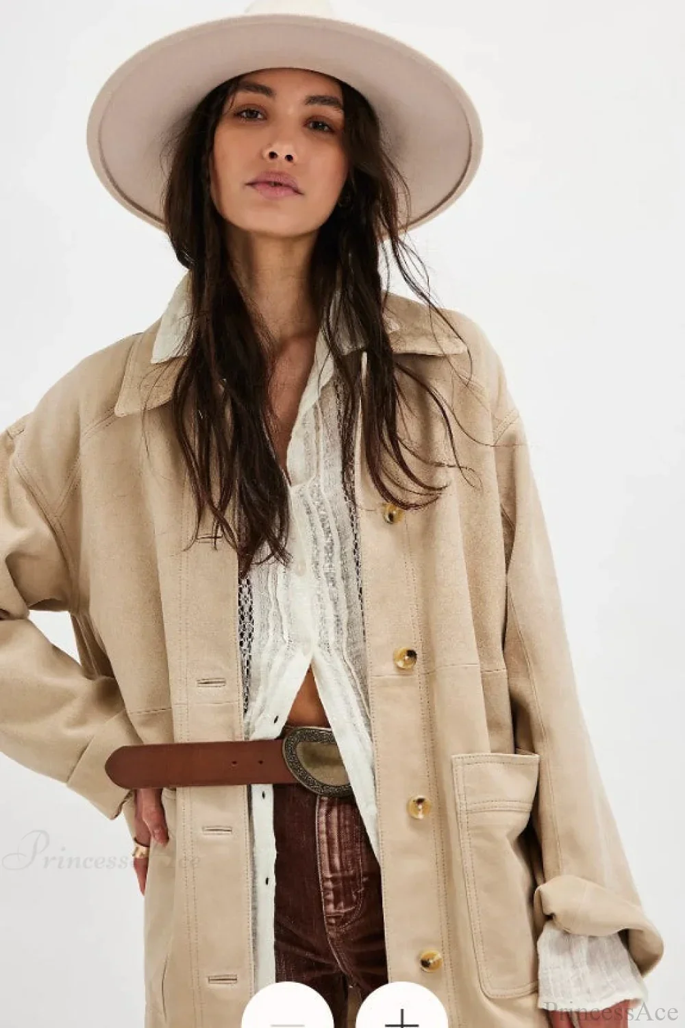 Vintage Simple Suede Single Breasted Jacket - Image 15