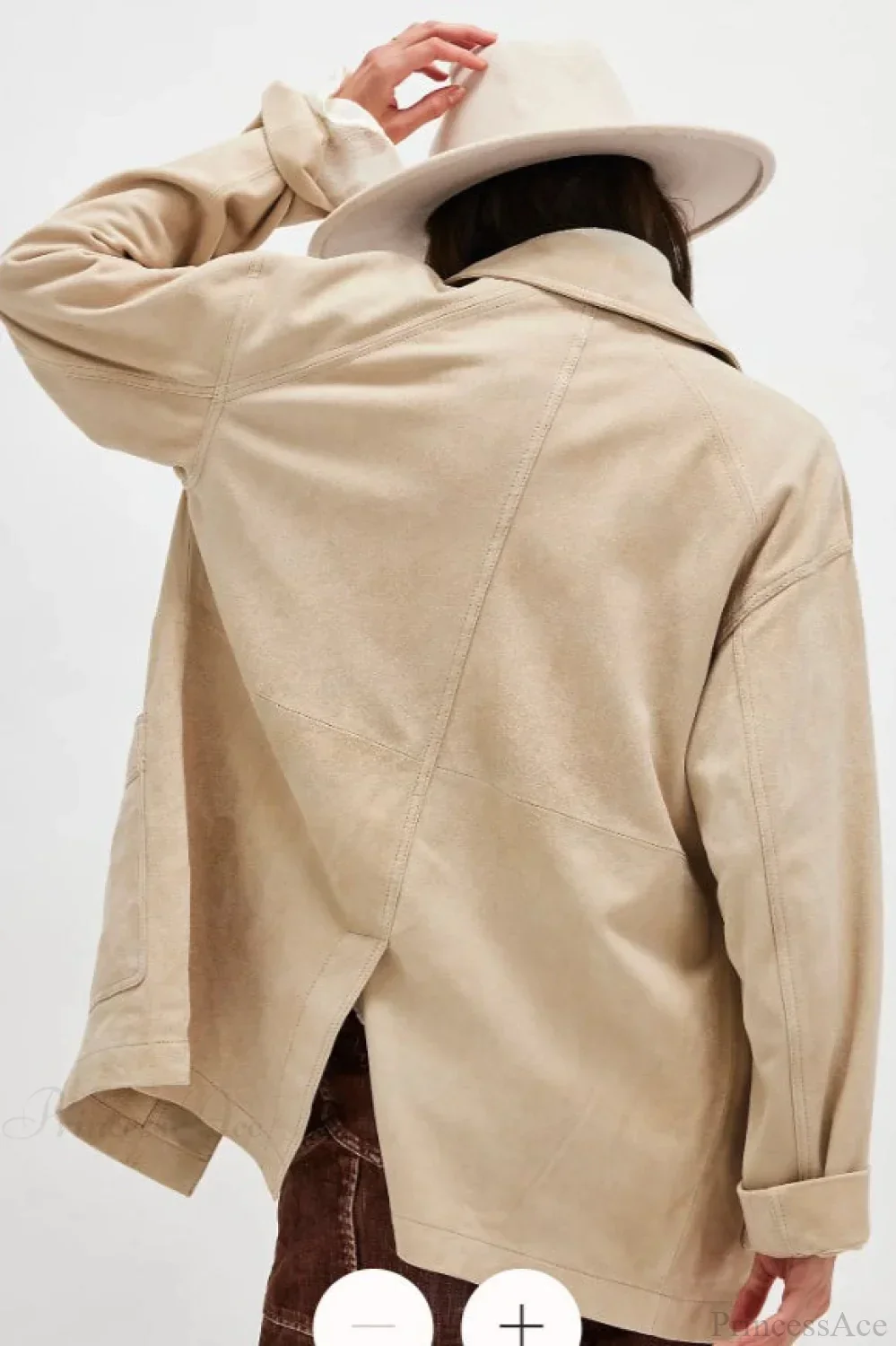 Vintage Simple Suede Single Breasted Jacket - Image 17