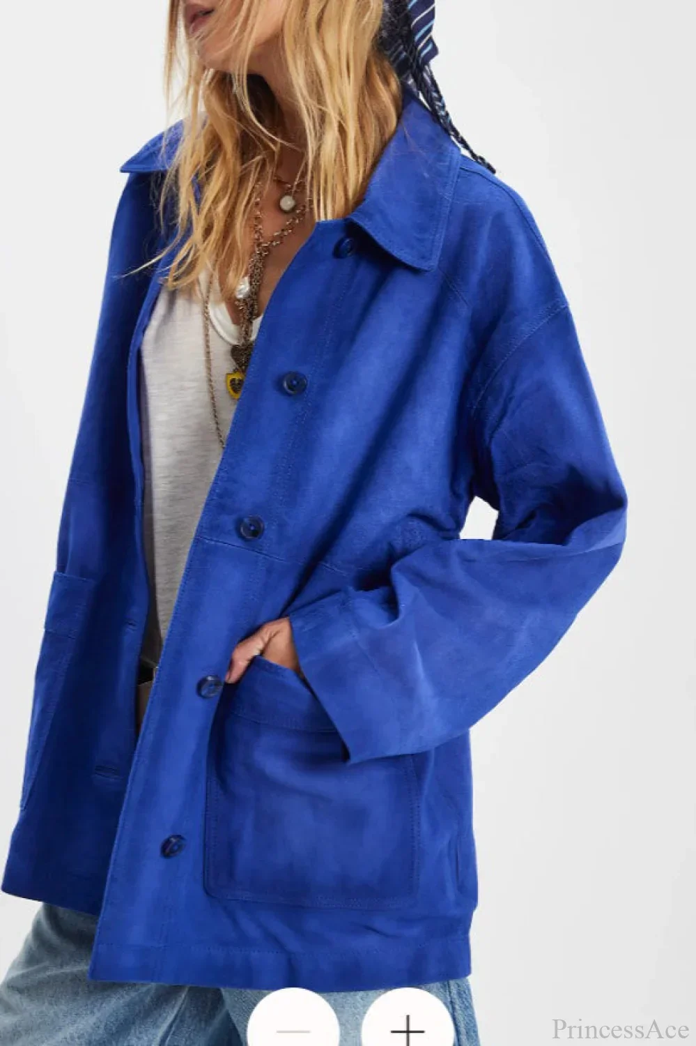 Vintage Simple Suede Single Breasted Jacket - Image 18
