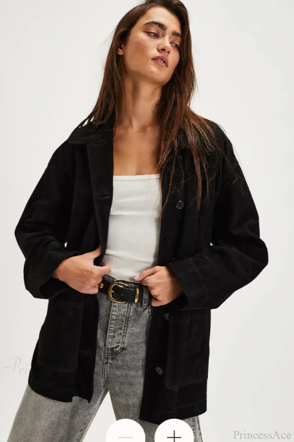 Vintage Simple Suede Single Breasted Jacket - Image 20