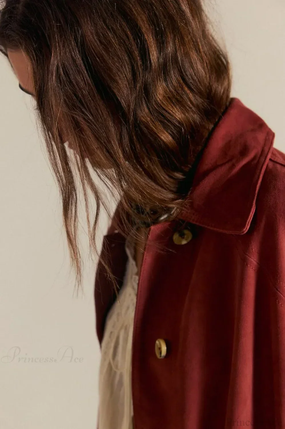 Vintage Simple Suede Single Breasted Jacket - Image 7