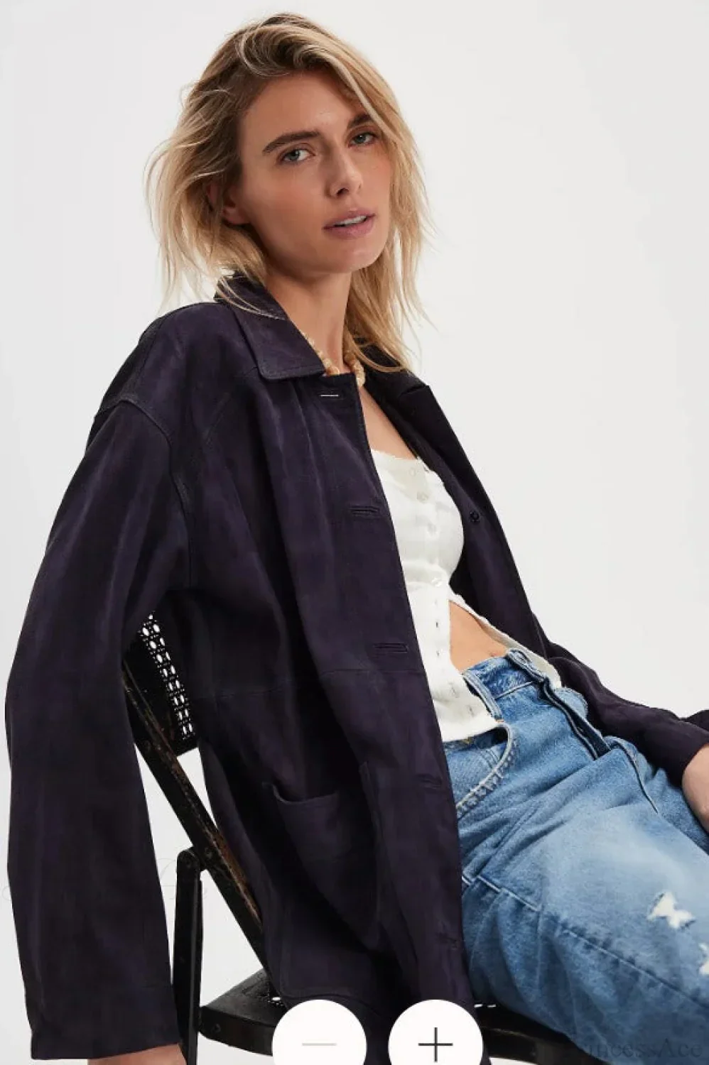 Vintage Simple Suede Single Breasted Jacket - Image 9