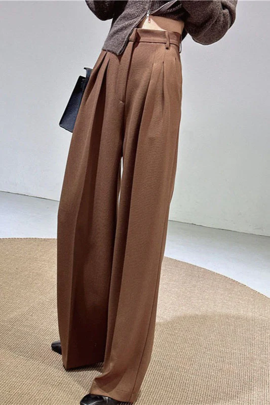 Vintage Straight-Leg Wide-Leg Pants - Image 3