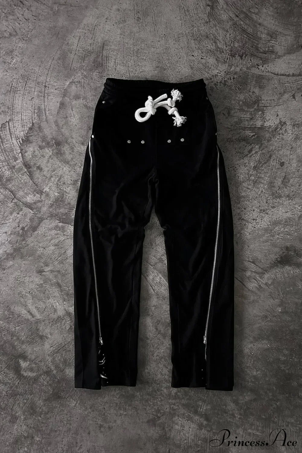 Vintage Street Print Casual Track Pants - Image 2