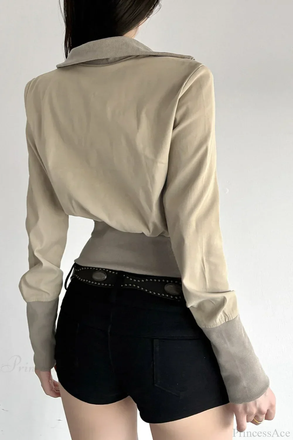 Vintage Utility Long Sleeve Ribbed Jacket - Image 3