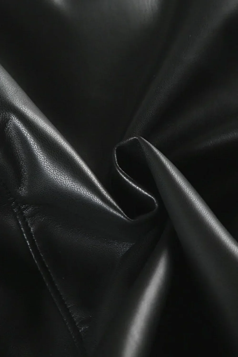Vintage Y2K Furry Collar Leather Waist - Cinching Jacket - Image 6
