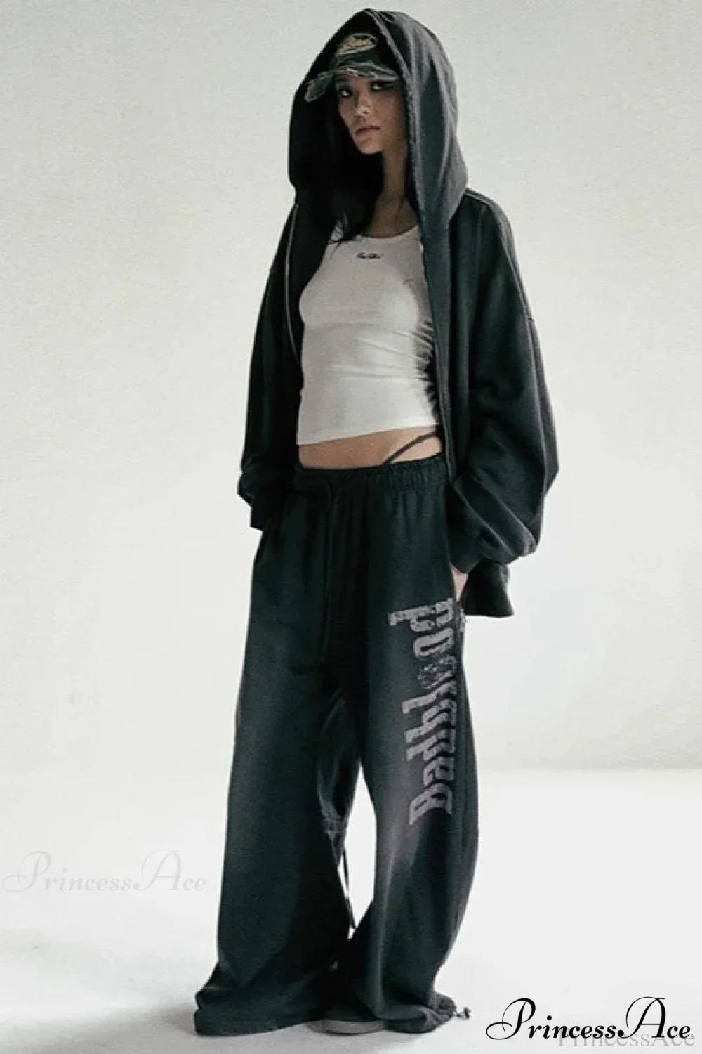 Washed Loose Wide-Leg Casual Pants - Image 3