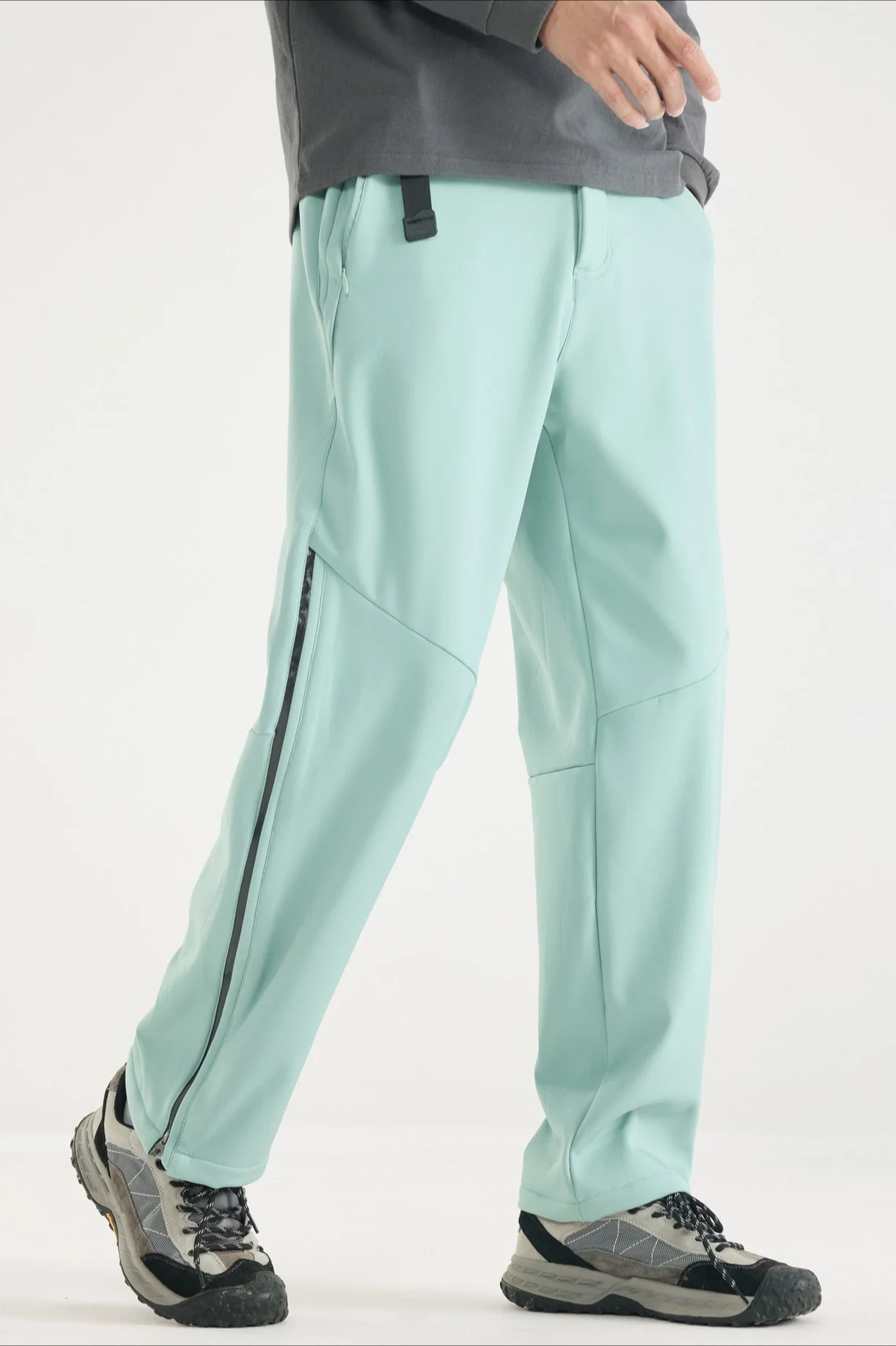 Waterproof Solid Zip Thermal Cargo Pants - Image 13