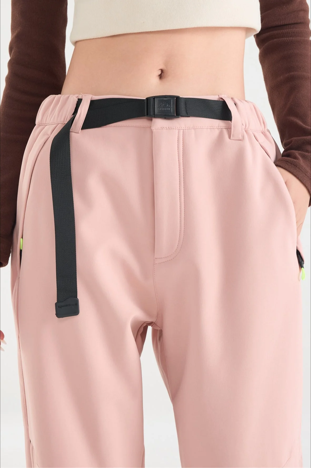 Waterproof Solid Zip Thermal Cargo Pants - Image 15