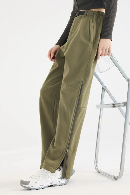 Waterproof Solid Zip Thermal Cargo Pants - Image 2