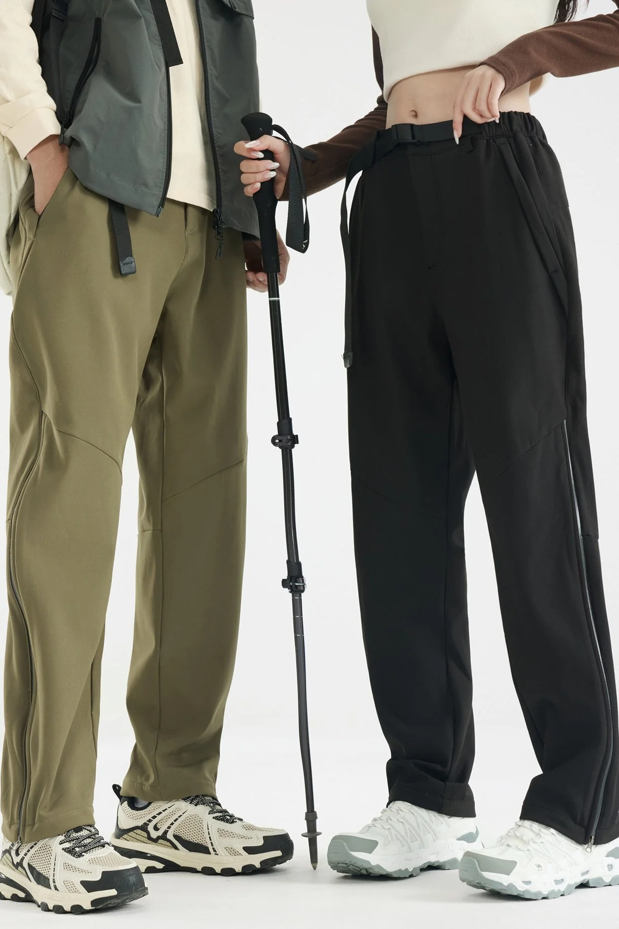Waterproof Solid Zip Thermal Cargo Pants - Image 3