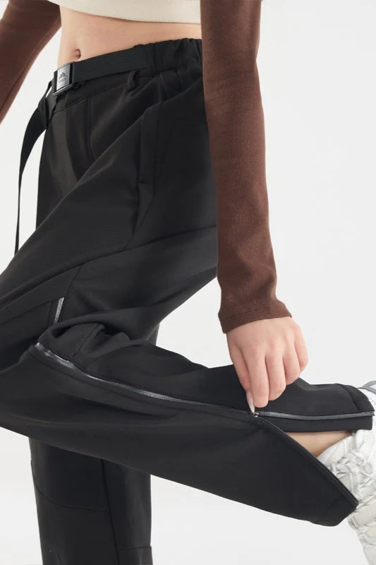 Waterproof Solid Zip Thermal Cargo Pants - Image 4