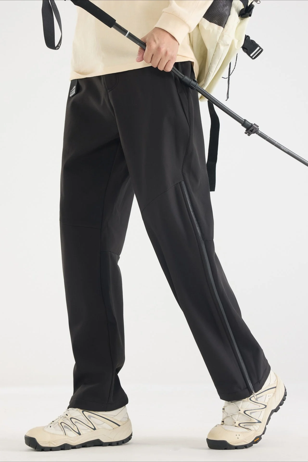 Waterproof Solid Zip Thermal Cargo Pants - Image 5