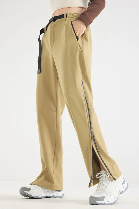 Waterproof Solid Zip Thermal Cargo Pants - Image 8