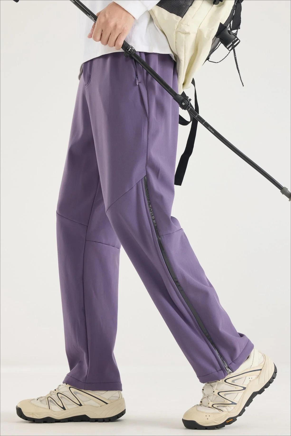 Waterproof Solid Zip Thermal Cargo Pants - Image 9