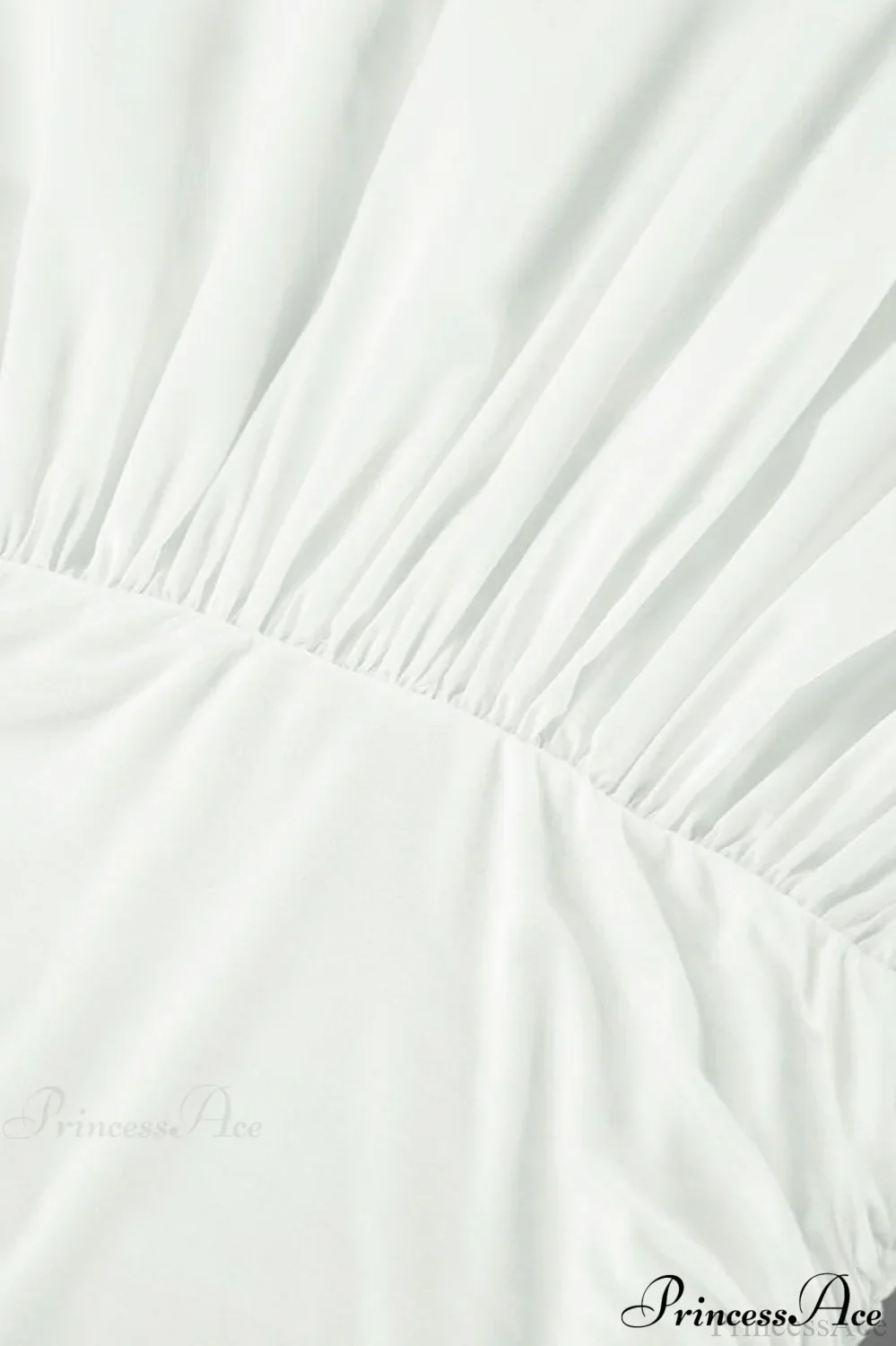 White Modal Strapless High Waist A Line Maxi Dress - Image 4