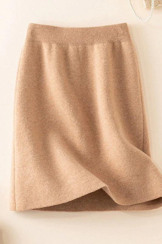 Wool A-Line Mini Skirt - Image 19