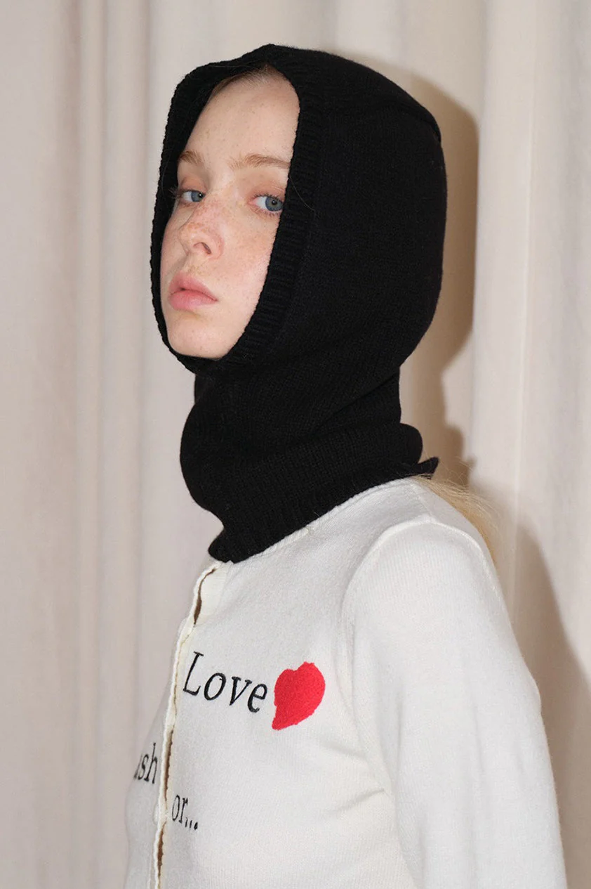 Wool Balaclava One-Piece Warm Knitted Hat - Image 6