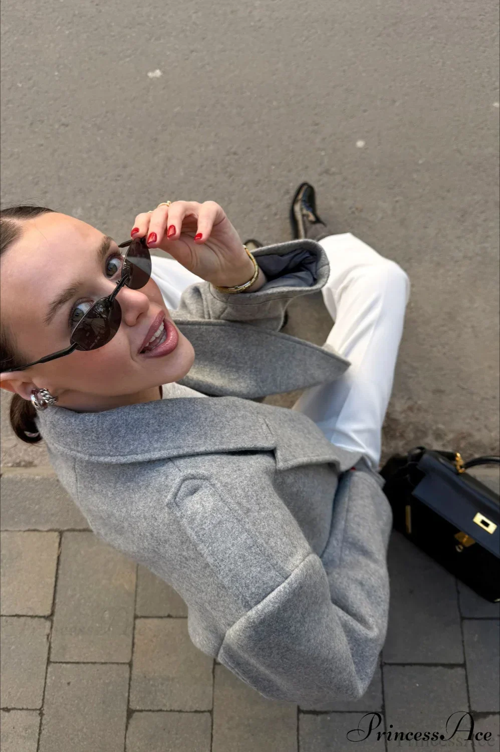 Wool Blazer Chic Warm Coat - Image 3